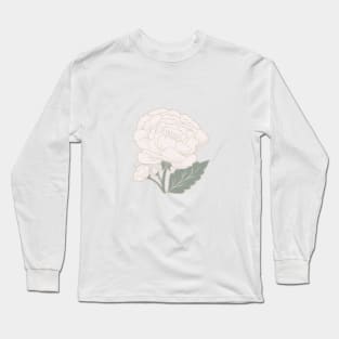 Spring Garden on Taupe Long Sleeve T-Shirt